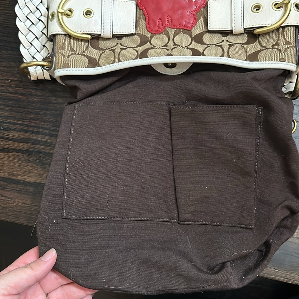 Coach poppy floral signature shoulder bag - Picture 7 of 12